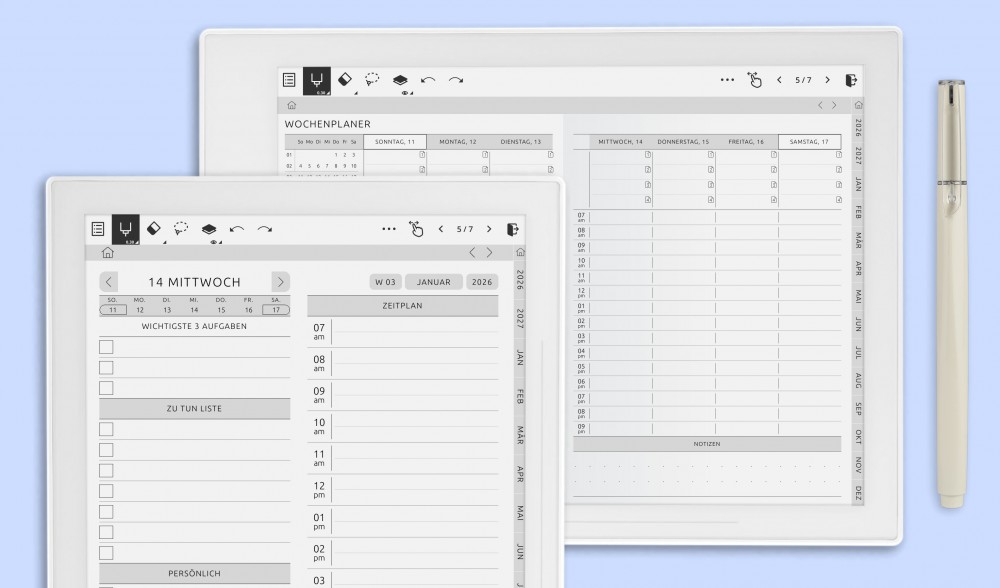 Planner Templates for Supernote 
