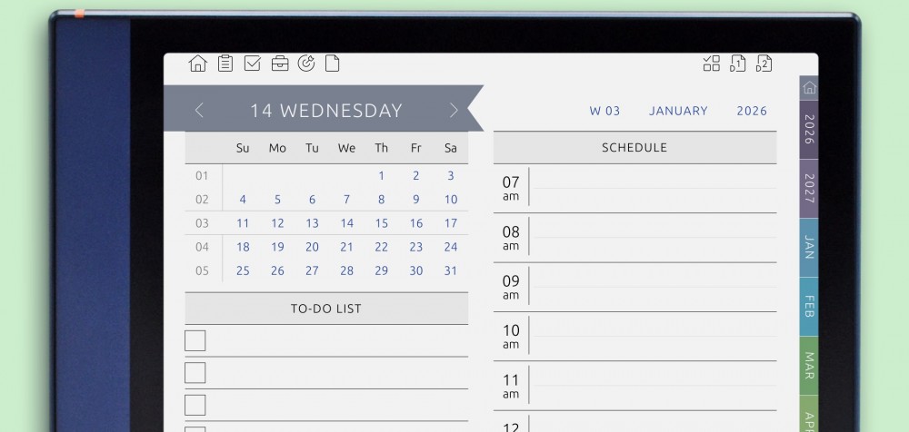 Digital Shop Planner for ONYX BOOX tablets