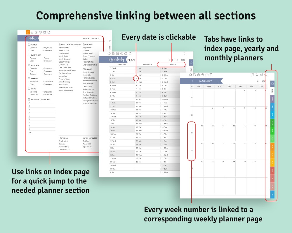 Effortless Navigation: Experience Seamless Planning with Hyperlinked Structure for reMarkable Effortless Navigation: Experience Seamless Planning with Hyperlinked Structure Template for reMarkable