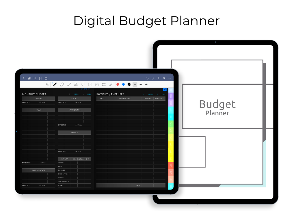 Digital Budget Planner [Dark]