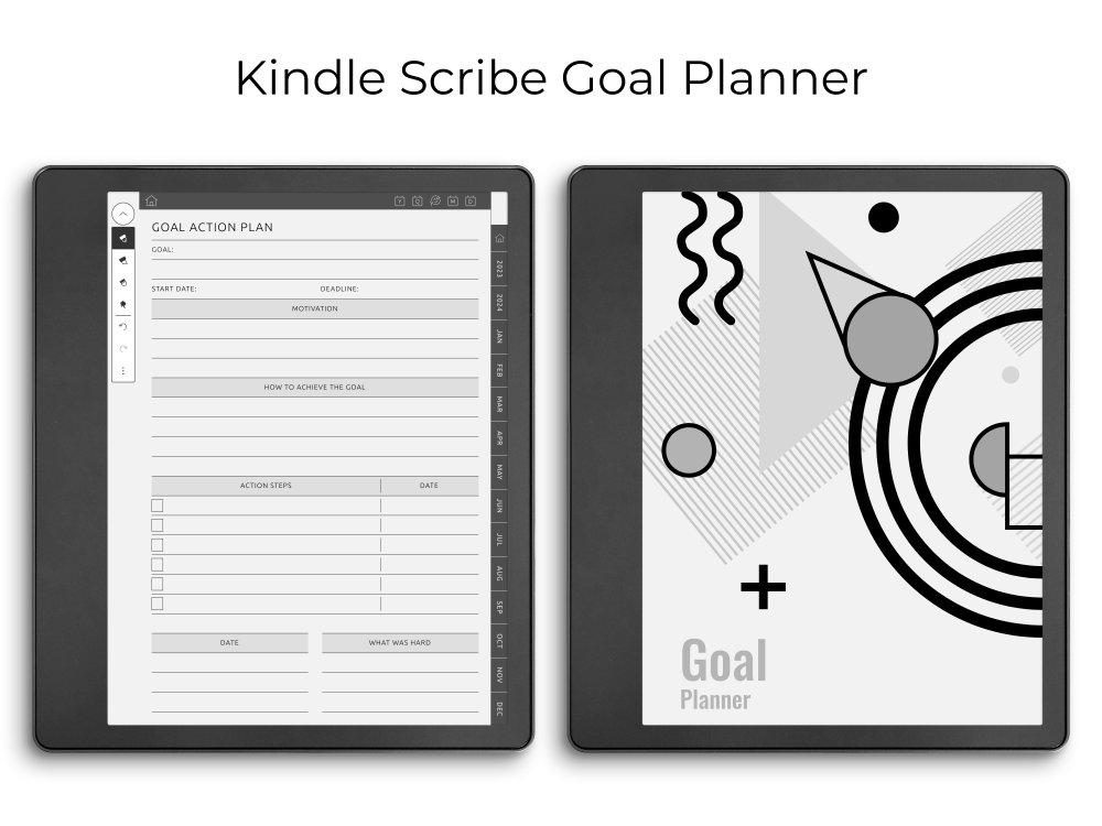 Kindle Scribe Goal Planner