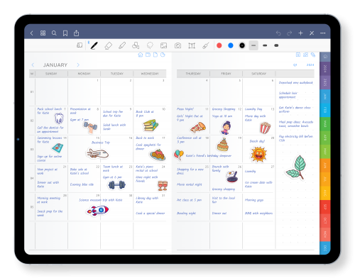 Digital Monthly Calendar (5 years)